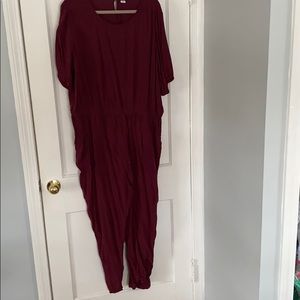 Maroon jumpsuit XXL